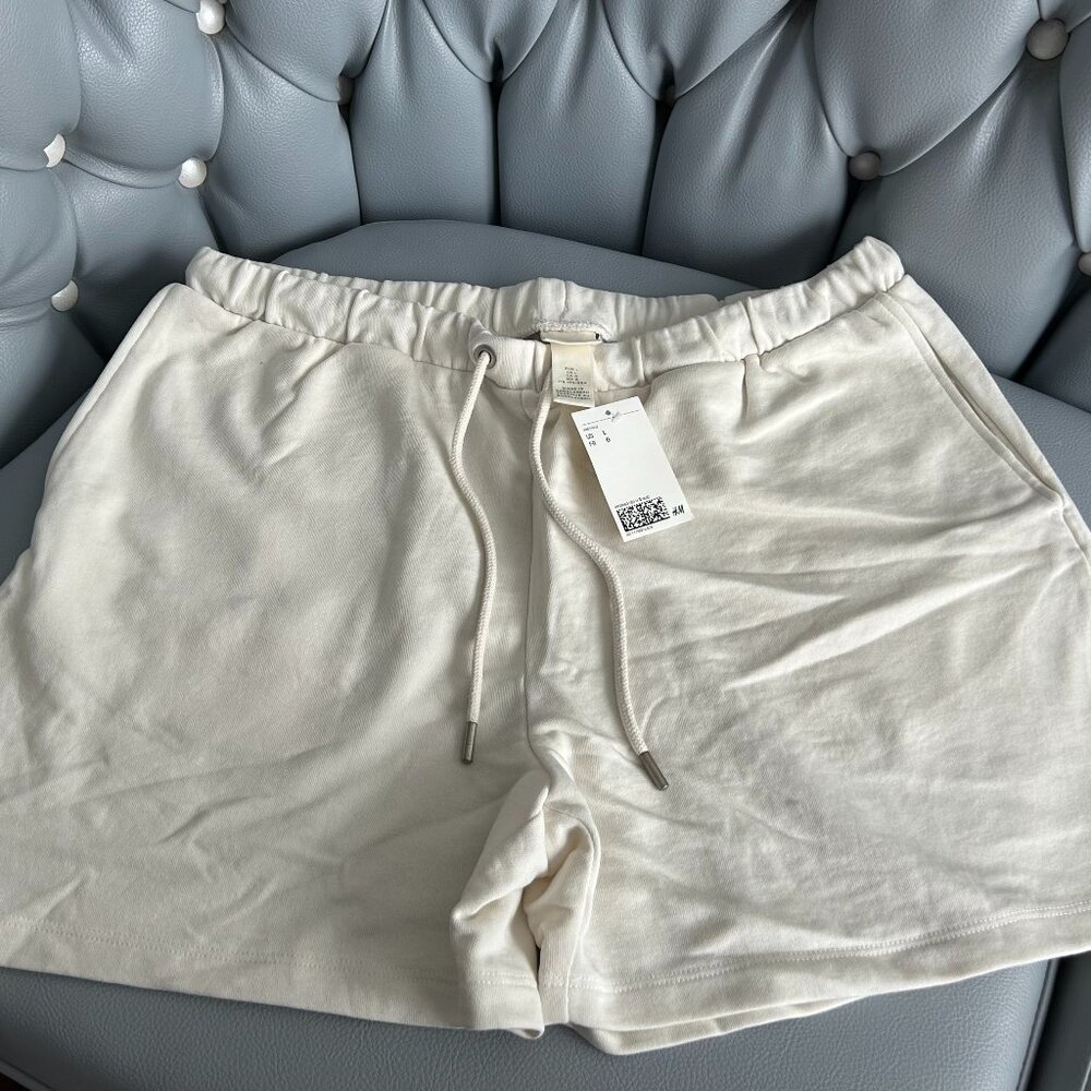 BNWT Beige Sweat Shorts Sz L from H&M